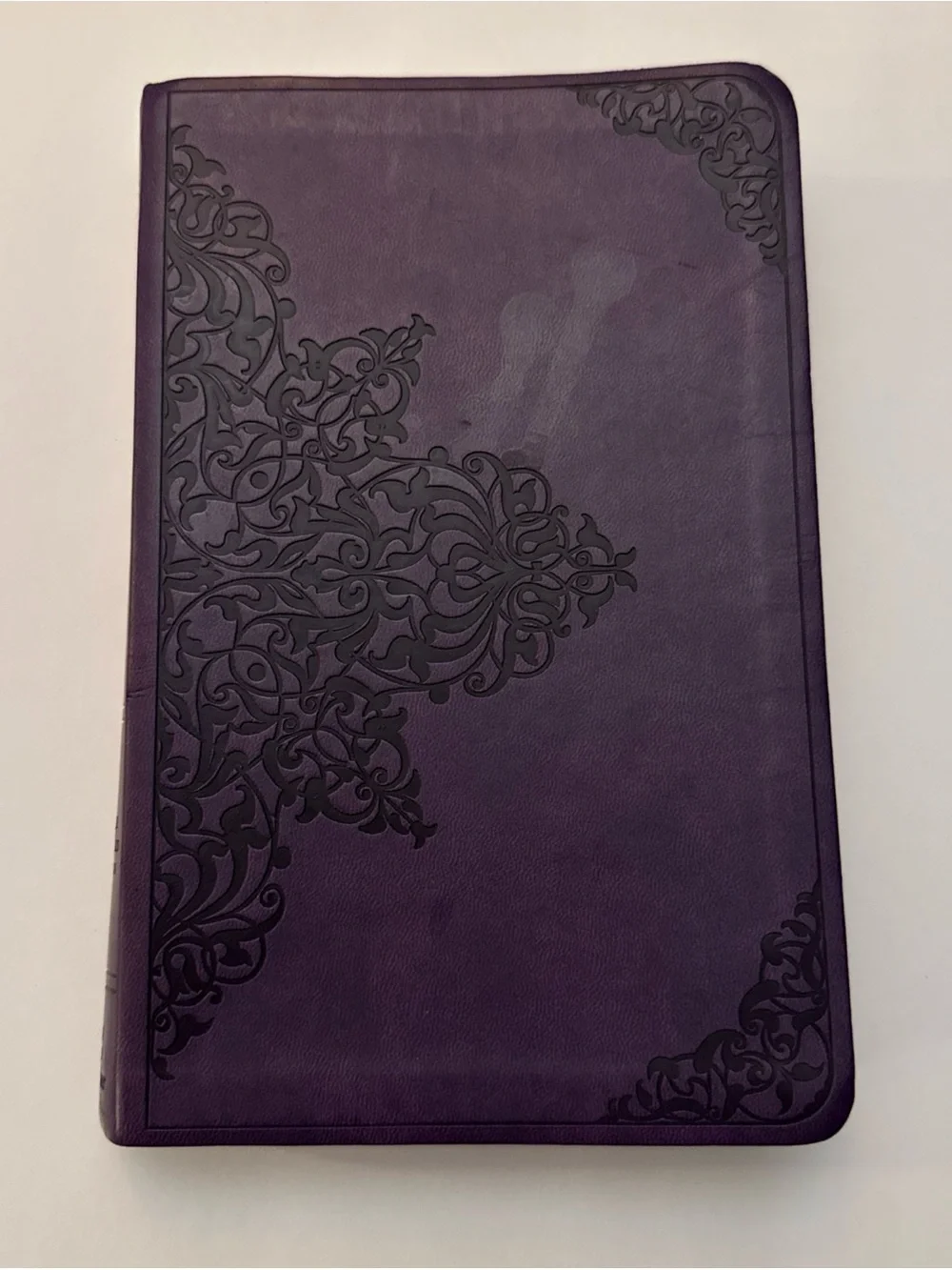 Purple Decorative Embossed Bible - Unknown Brand
